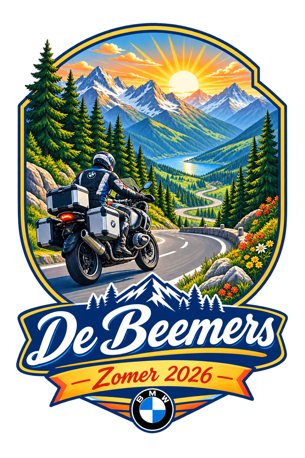 T-shirt ontwerpen met AI 10 logo ontwerpen voor motortrip