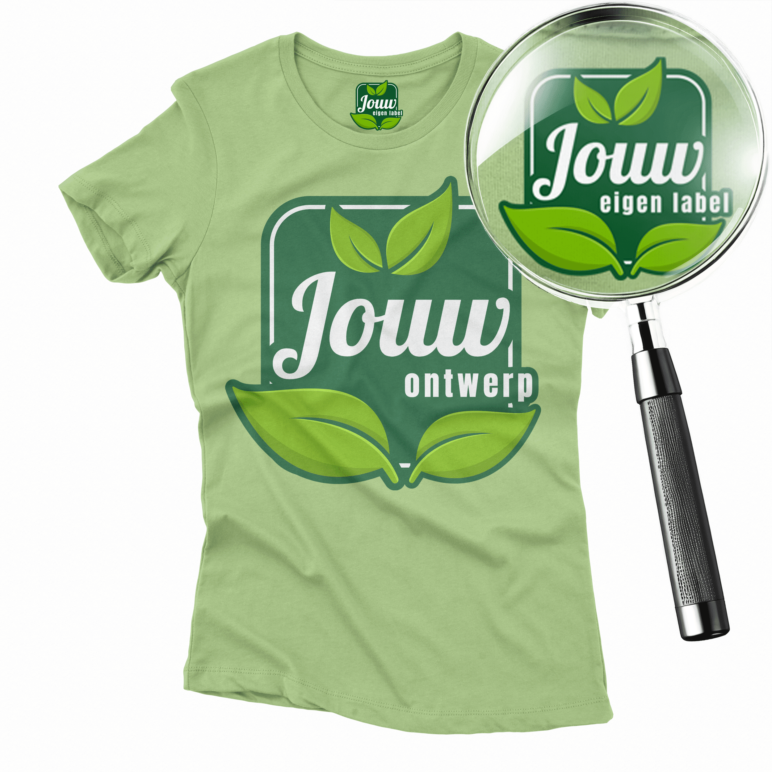 Eigen label T-shirt 10 t-shirt met eigen label bedrukken dames L