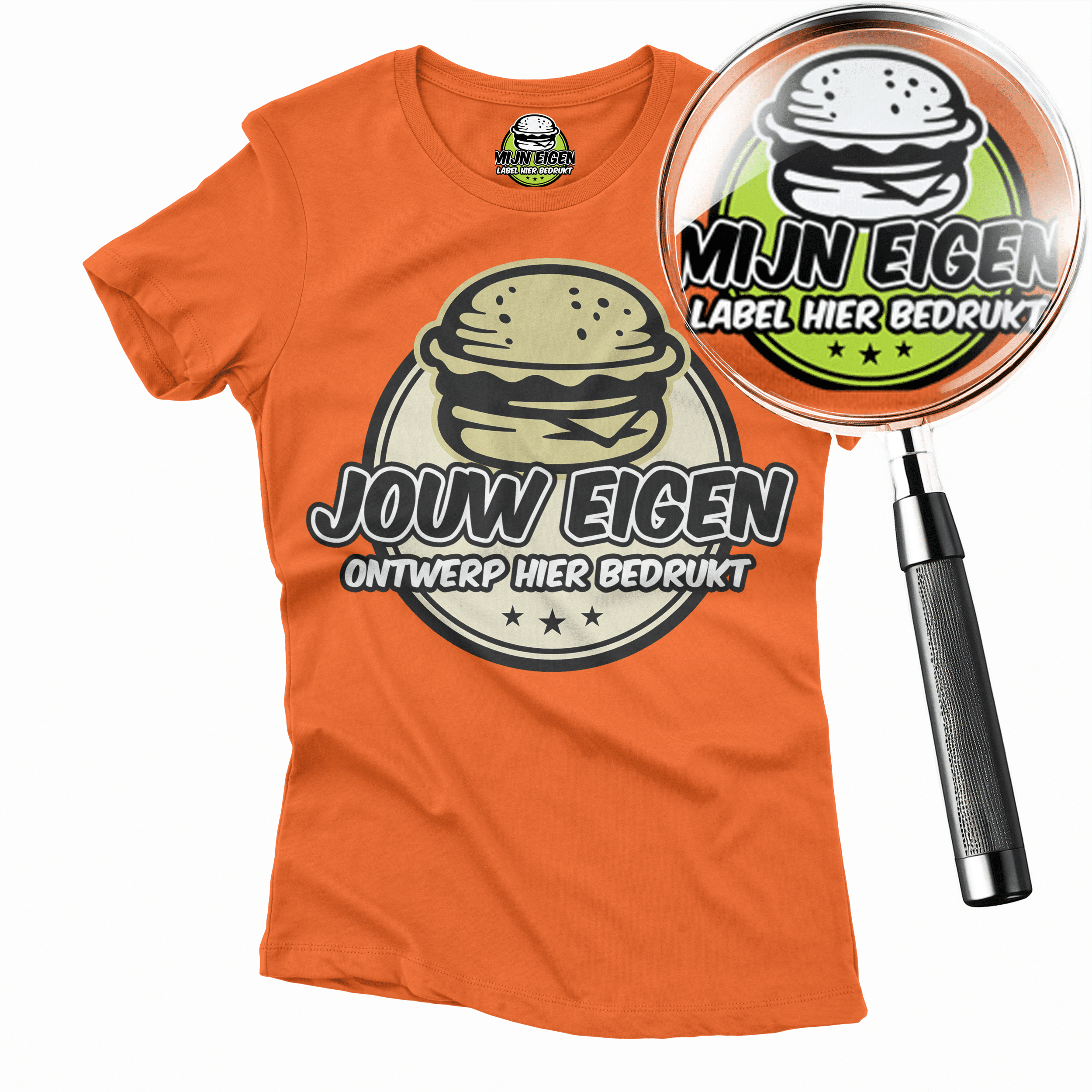 Eigen label T-shirt 9 t-shirt met eigen label bedrukken dames M