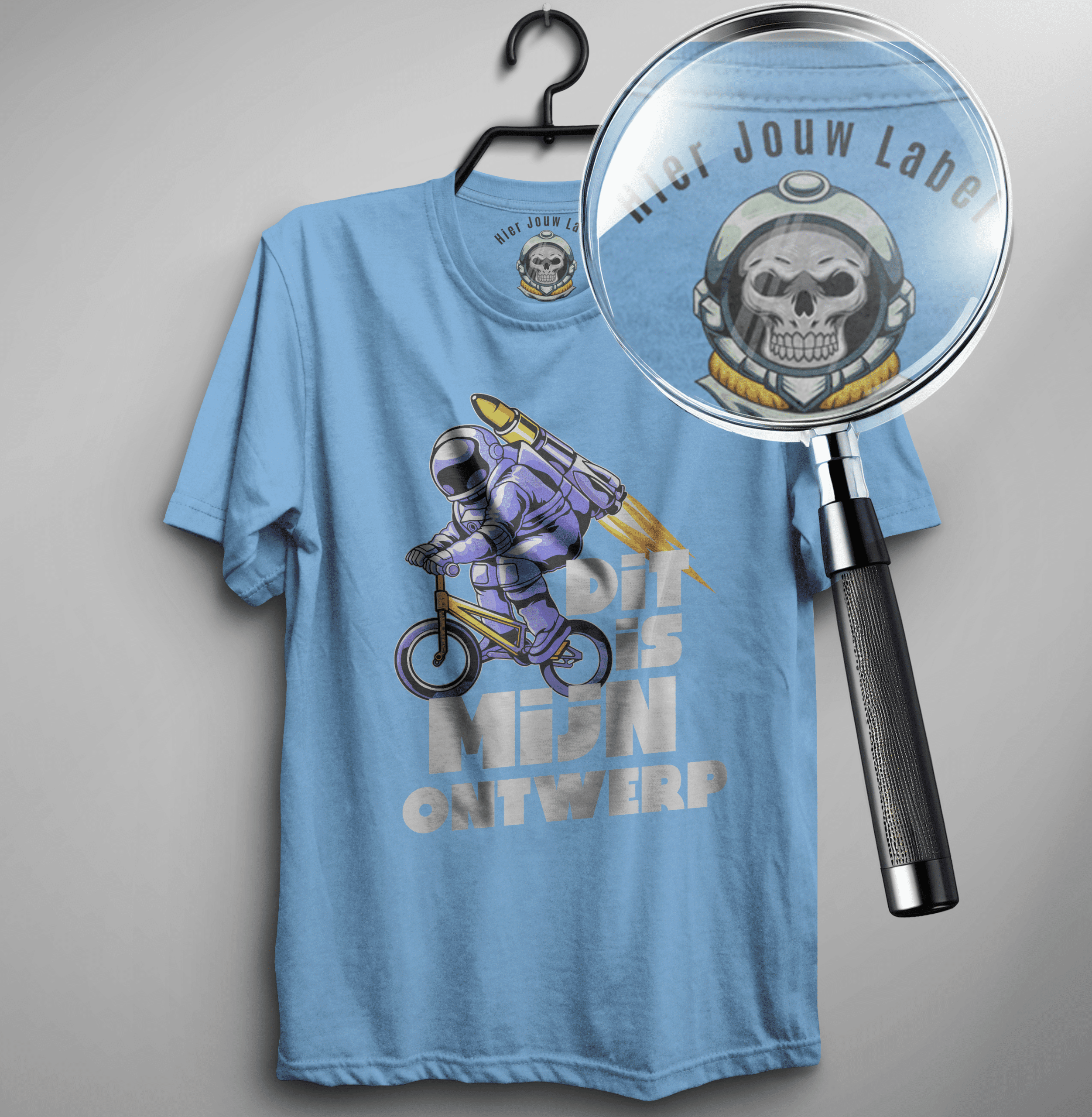 Eigen label T-shirt 6 t-shirt met eigen label bedrukken heren M